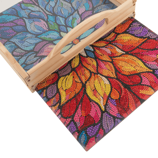 Mandala Crystal Art MDF Tray Set of 2 10