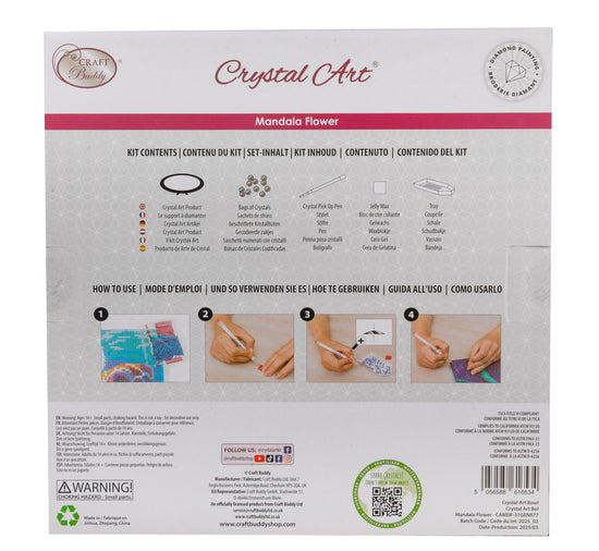 Mandala Flower Crystal Art Bowl Kit