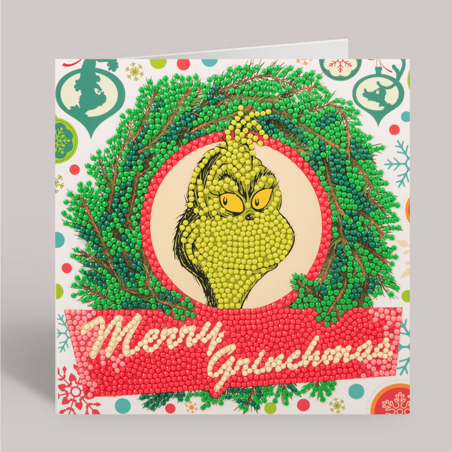 Merry Grinchmas Crystal Art Card 18x18 complete