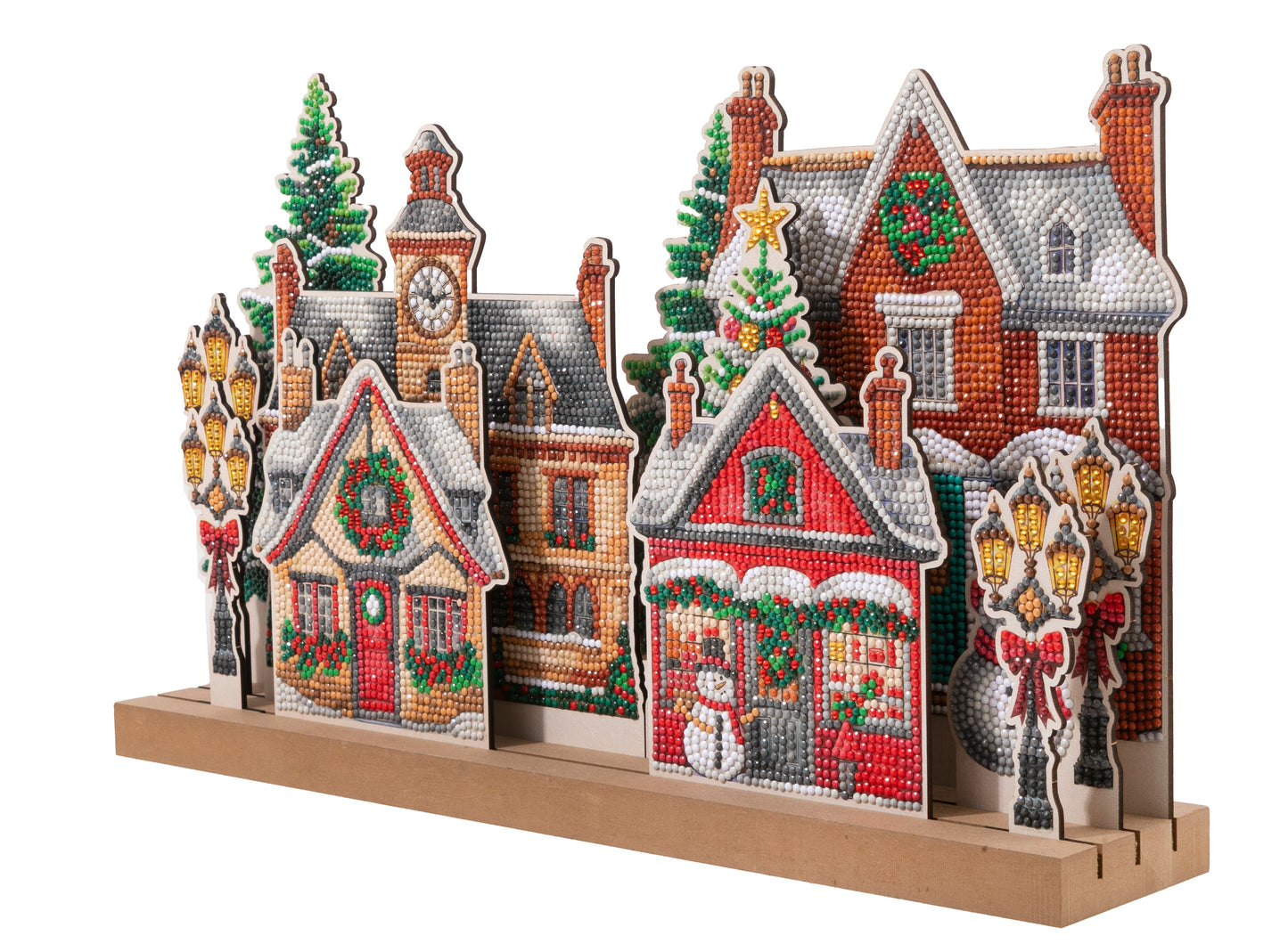 Mistletoe Lane Crystal Art 3D Buildable Scene Kit