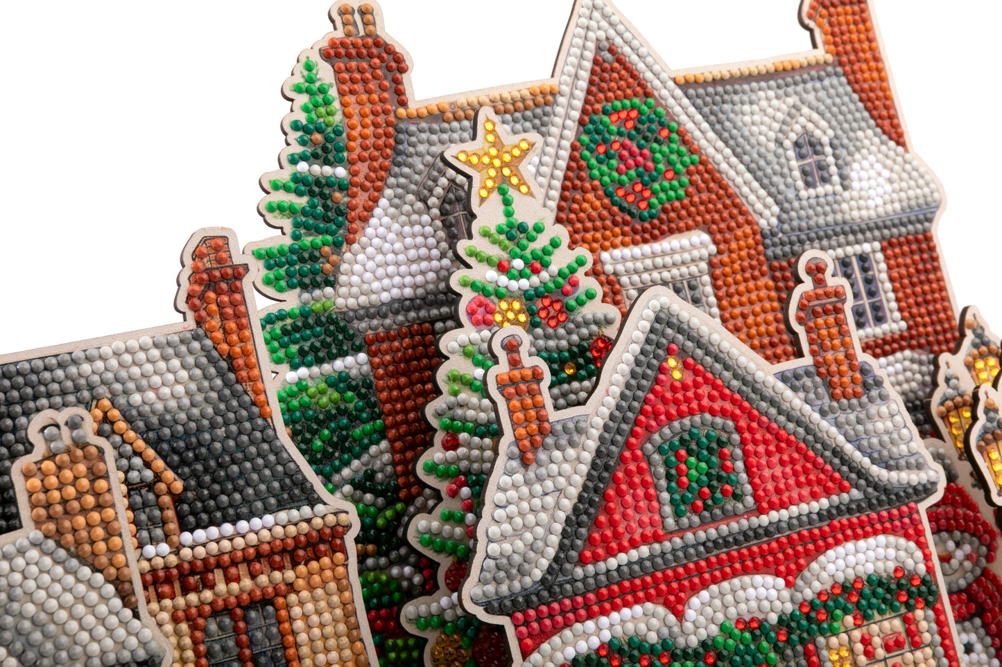 Mistletoe Lane Crystal Art 3D Buildable Scene Kit