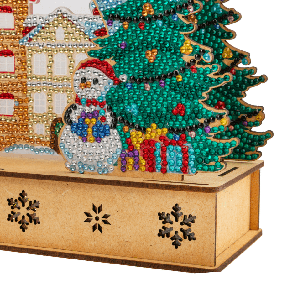 Nordic Village 3D Crystal Art Light Up Scene Kit