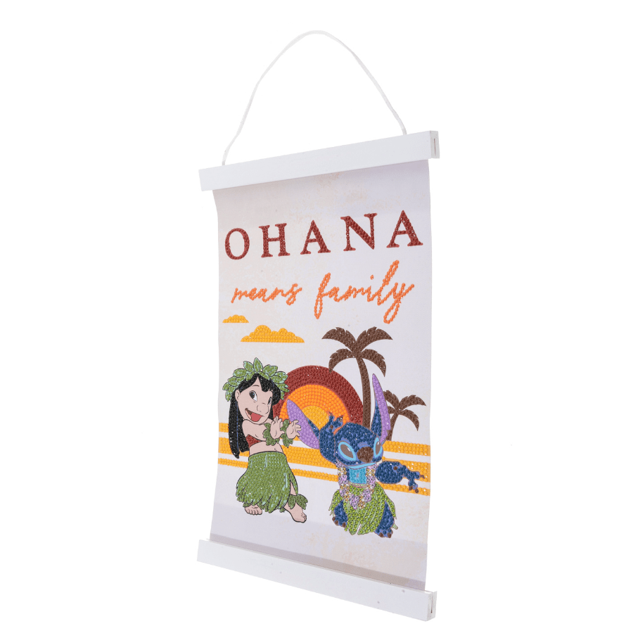 Ohana☆フォロワー様プレゼントページ Ohana Means Family Disney Mini Crystal Art Scroll Kit 20x30