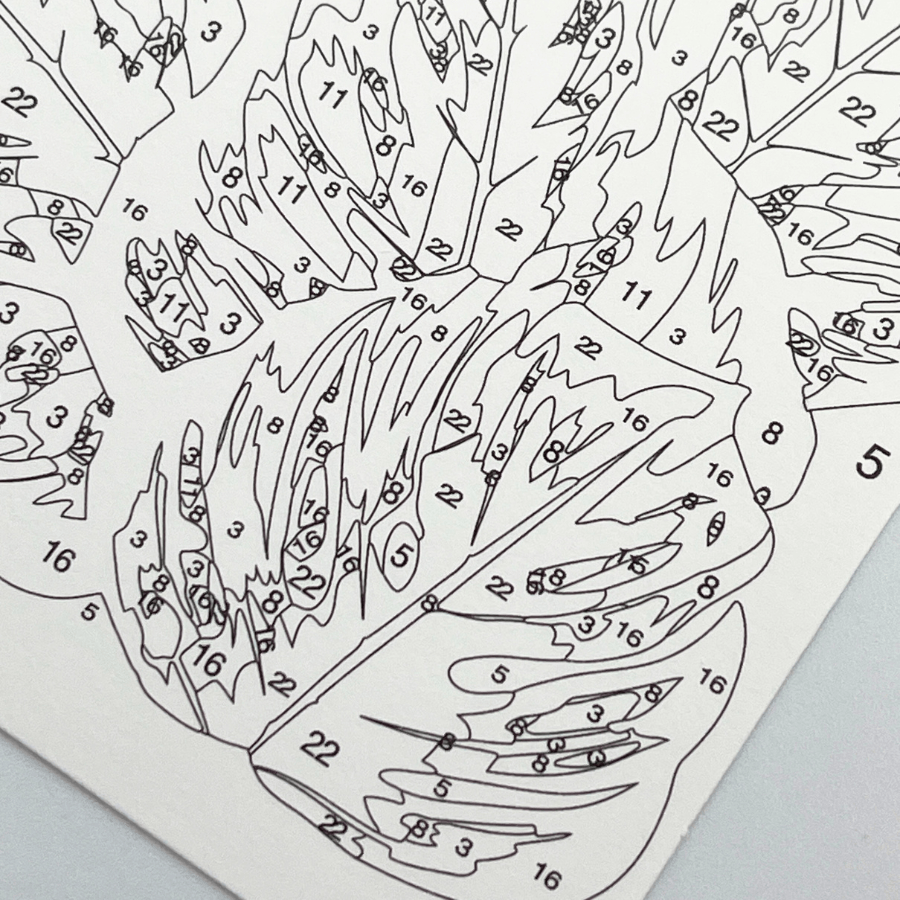 Paint By Numbers Greeting Card Set 6Cards 1