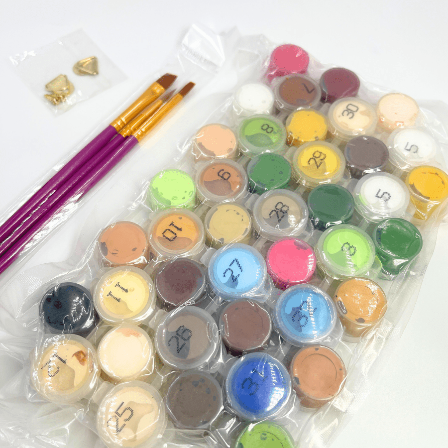 Paint By Numbers Greeting Card Set 6Cards 5