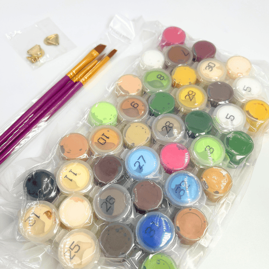 Paint By Numbers Greeting Card Set 6Cards 5