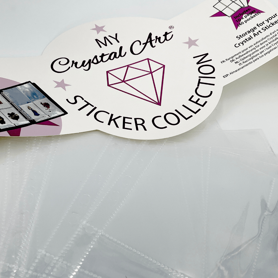 Crystal Sticker Sheet Crystal Art Sticker Collection Binder Extra Pocket Pages – Craft Buddy