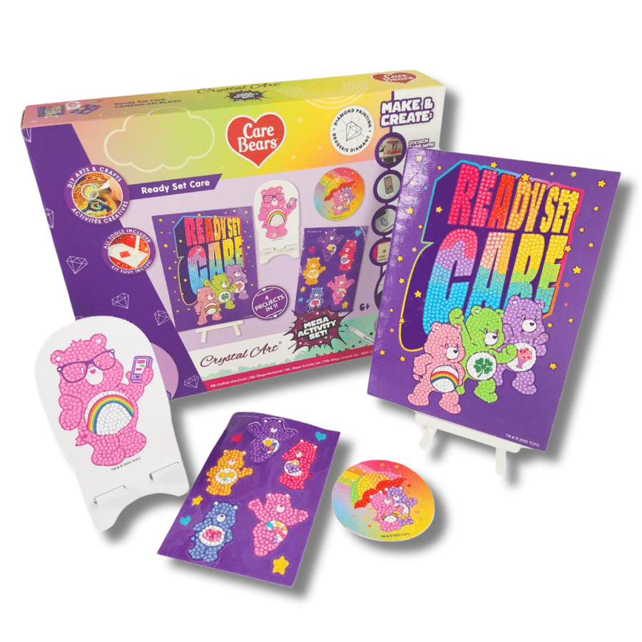 Ready Set Care Crystal Art Mega Activity Set Care Bears 11