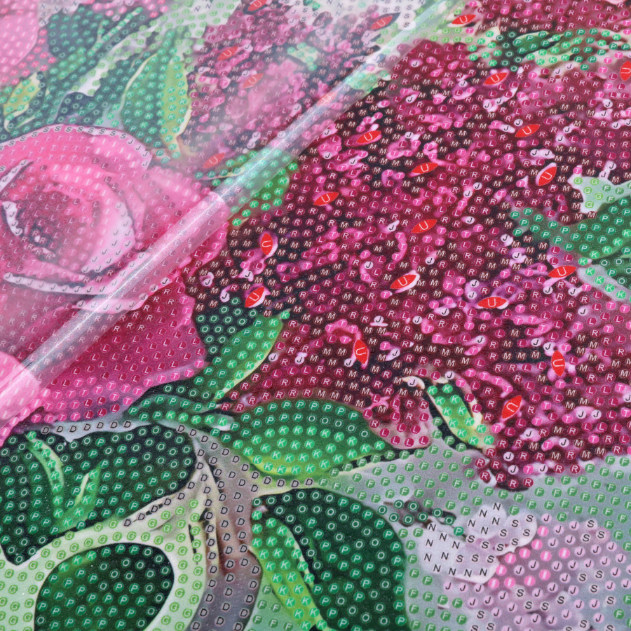 Rose & Lilac Harmony Crystal Art Framed Canvas Kit 50x40cm