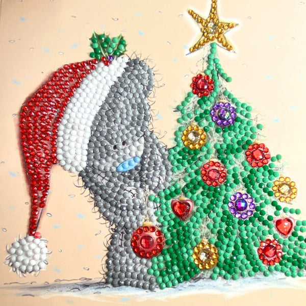 3d holographic christmas cards Special Dad Card Unique Holiday Design office desks Me To You Bear 3D