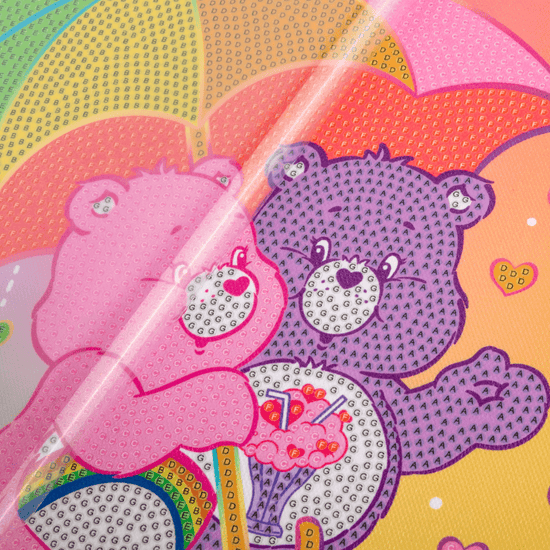 Showered With Love Crystal Art Canvas Care Bears 30x30 5