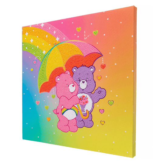 Showered With Love Crystal Art Canvas Care Bears 30x30 7