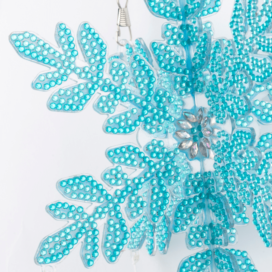 Snowflake Wind Chime Crystal Art Hanging Decoration Kit 2