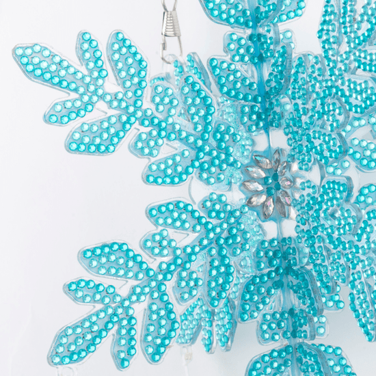 Snowflake Wind Chime Crystal Art Hanging Decoration Kit 2