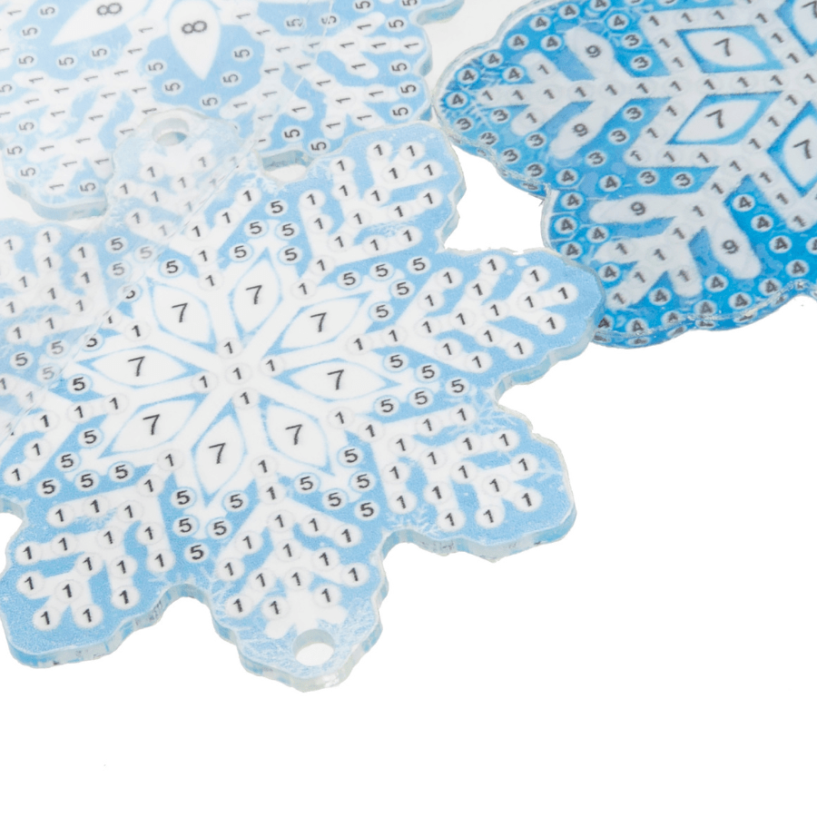 Snowflake Wind Chime Crystal Art Hanging Decoration Kit 6