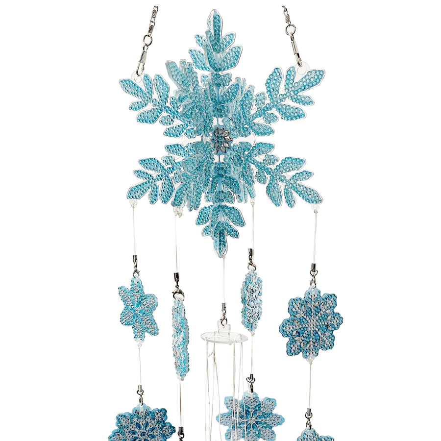 Snowflake Wind Chime Crystal Art Hanging Decoration Kit 8