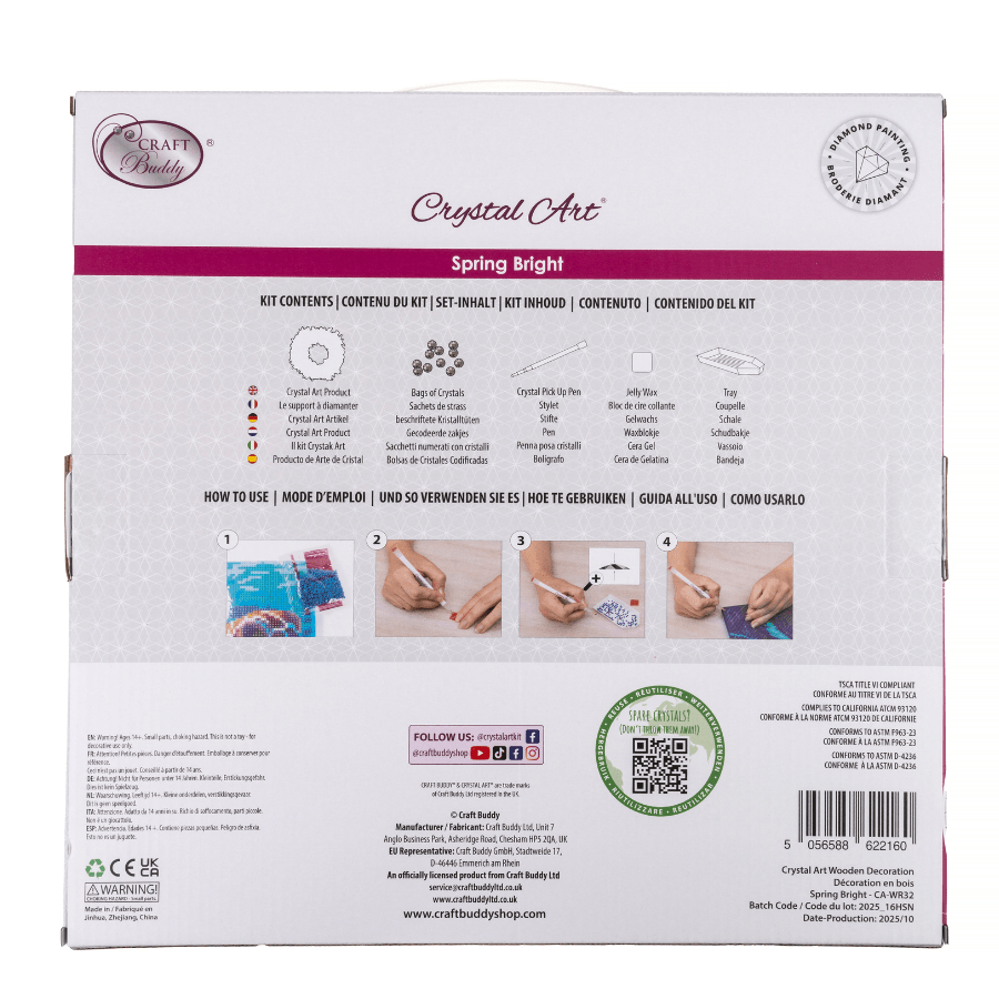 Spring Bright Crystal Art Wreath Kit