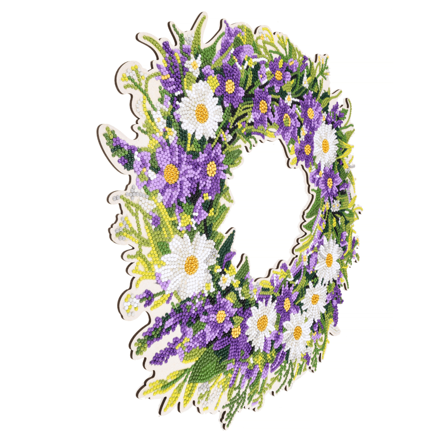 Spring Pastel Crystal Art Wreath Kit
