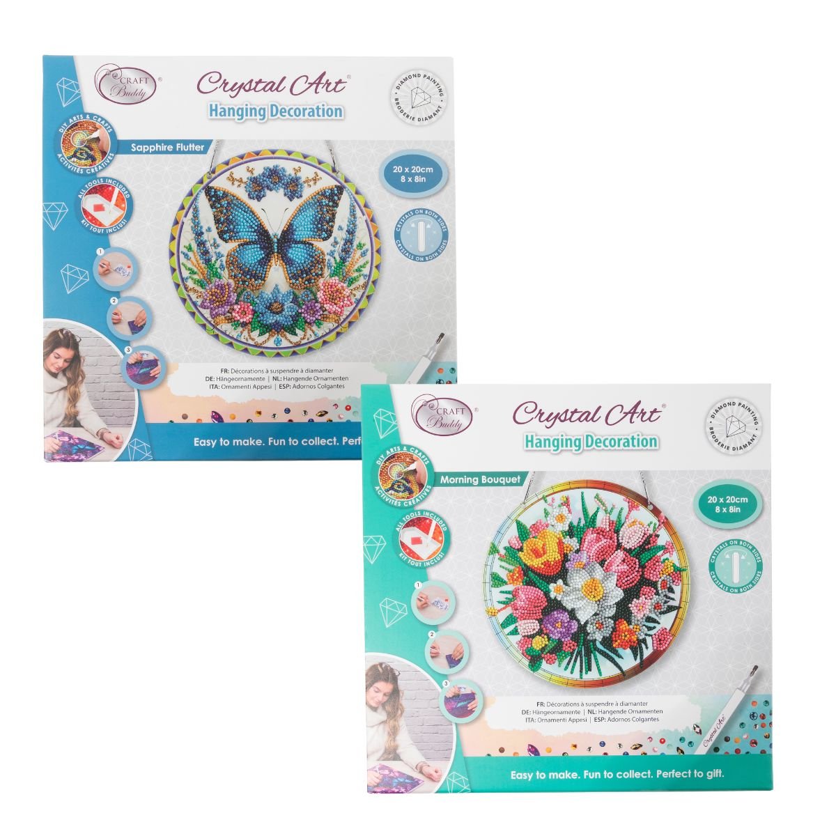 Spring diamond art hanging decorations front packaging