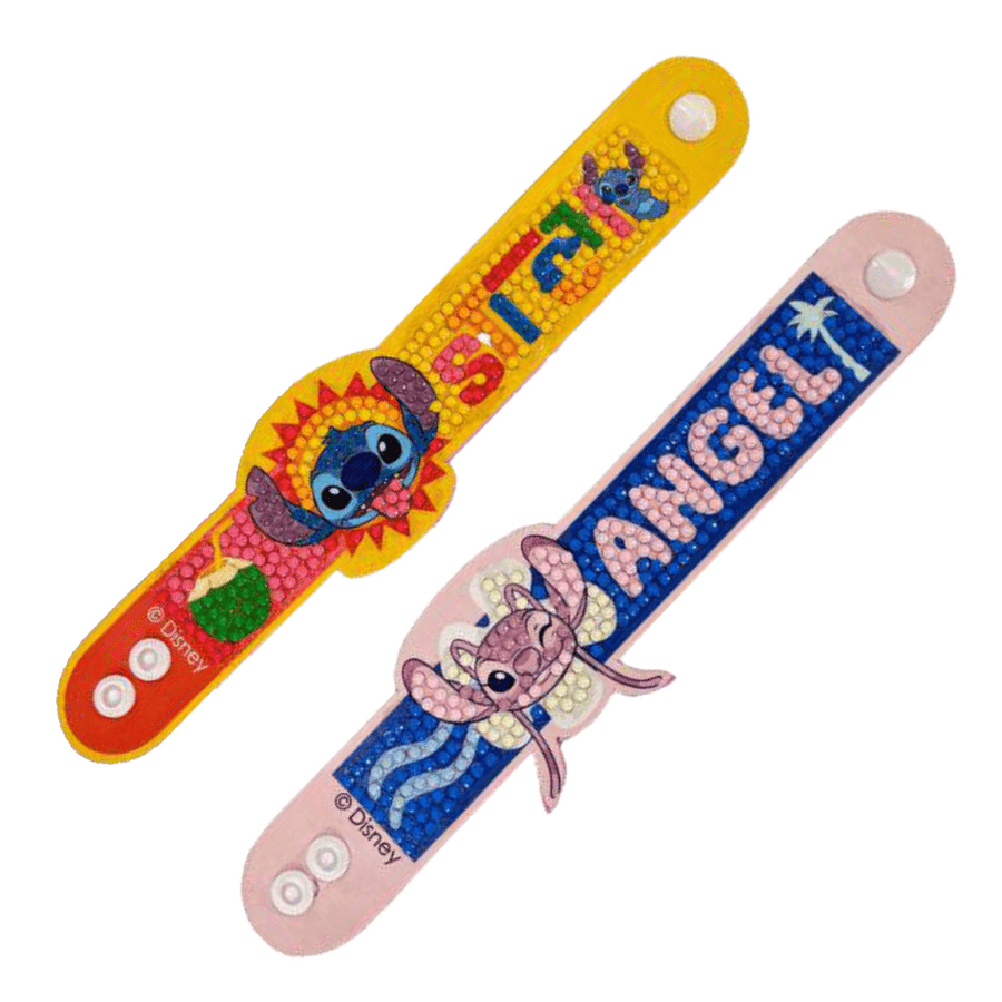 Stitch & Angel Crystal Art Friendship Bracelets Kit