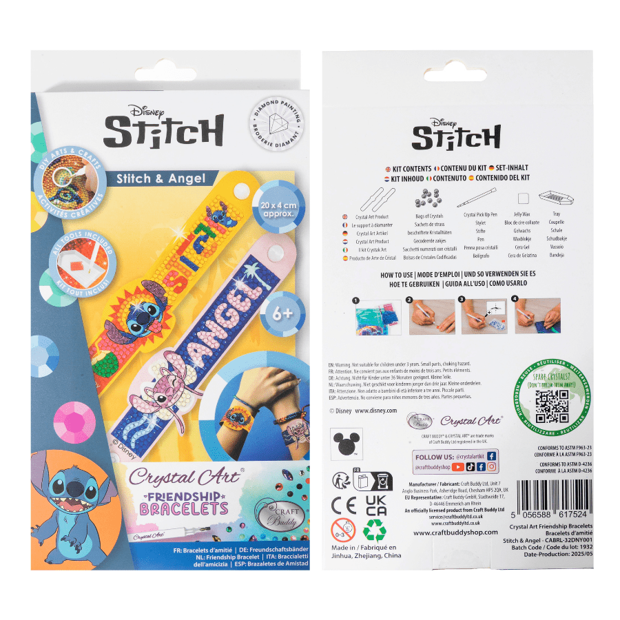 Stitch Angel Crystal Art Friendship Bracelets 7