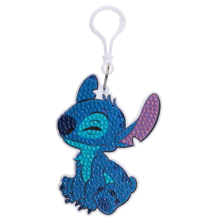 "Stitch" Crystal Art Backpack Charm Kit Disney Front