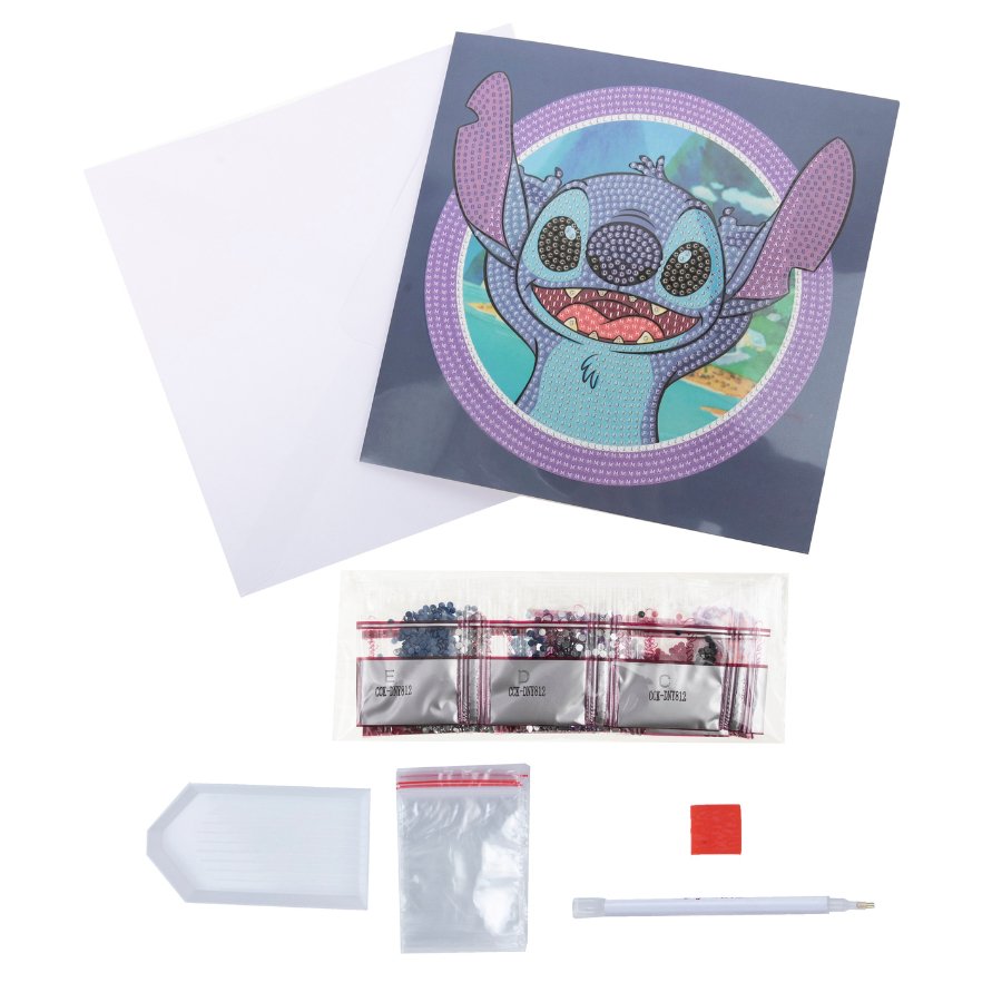 "Stitch" Disney Crystal Art Card Content