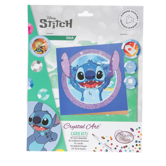 "Stitch" Disney Crystal Art Card Front Packaging