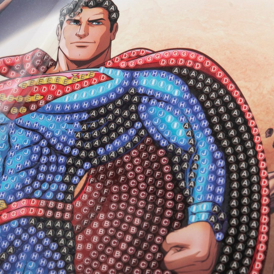"Superman" DC Comics Crystal Art Card Before