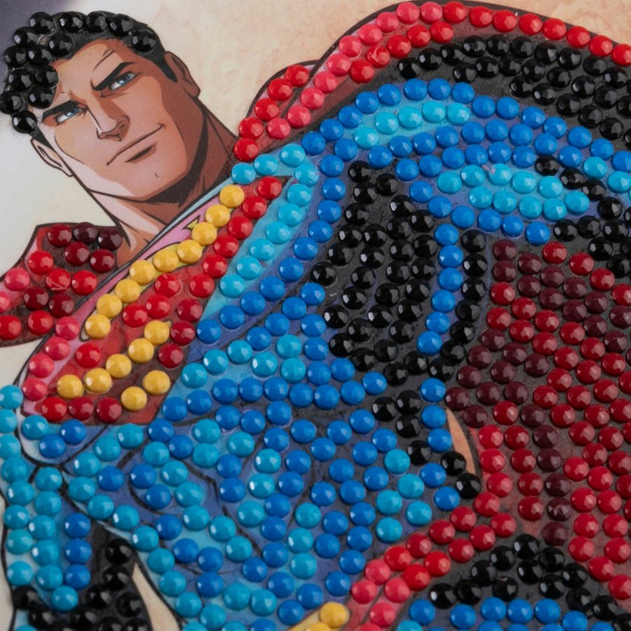 "Superman" DC Comics Crystal Art Card Close Up