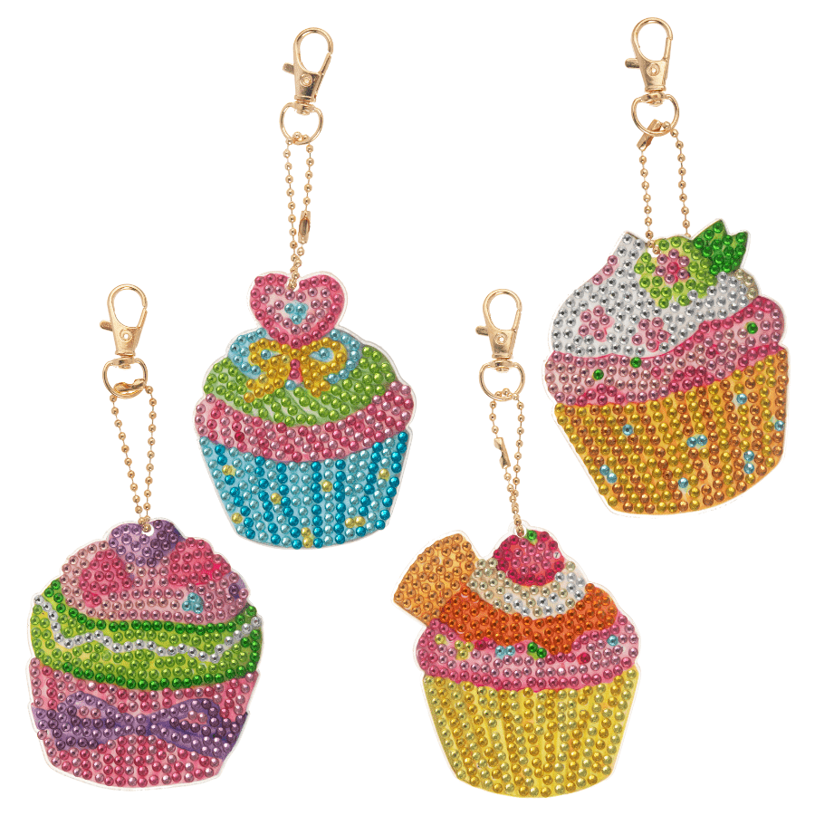 Sweet Flutter Blooms Crystal Art Keyring Kit 7