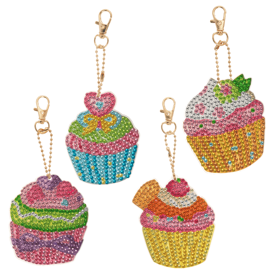 Sweet Flutter Blooms Crystal Art Keyring Kit 7