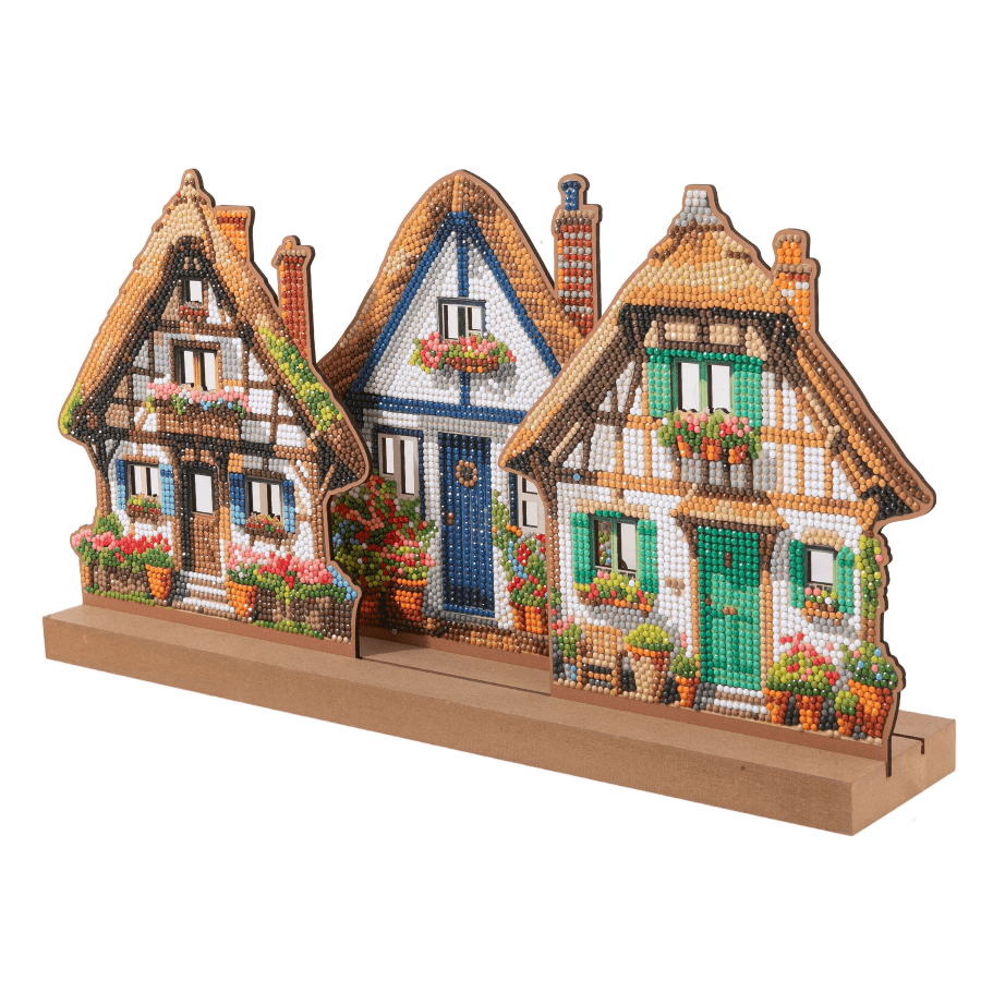 Thatched Trio Crystal Art 3D Buildable Scene Kit