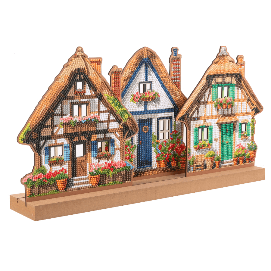 Thatched Trio Crystal Art 3D Buildable Scene Kit