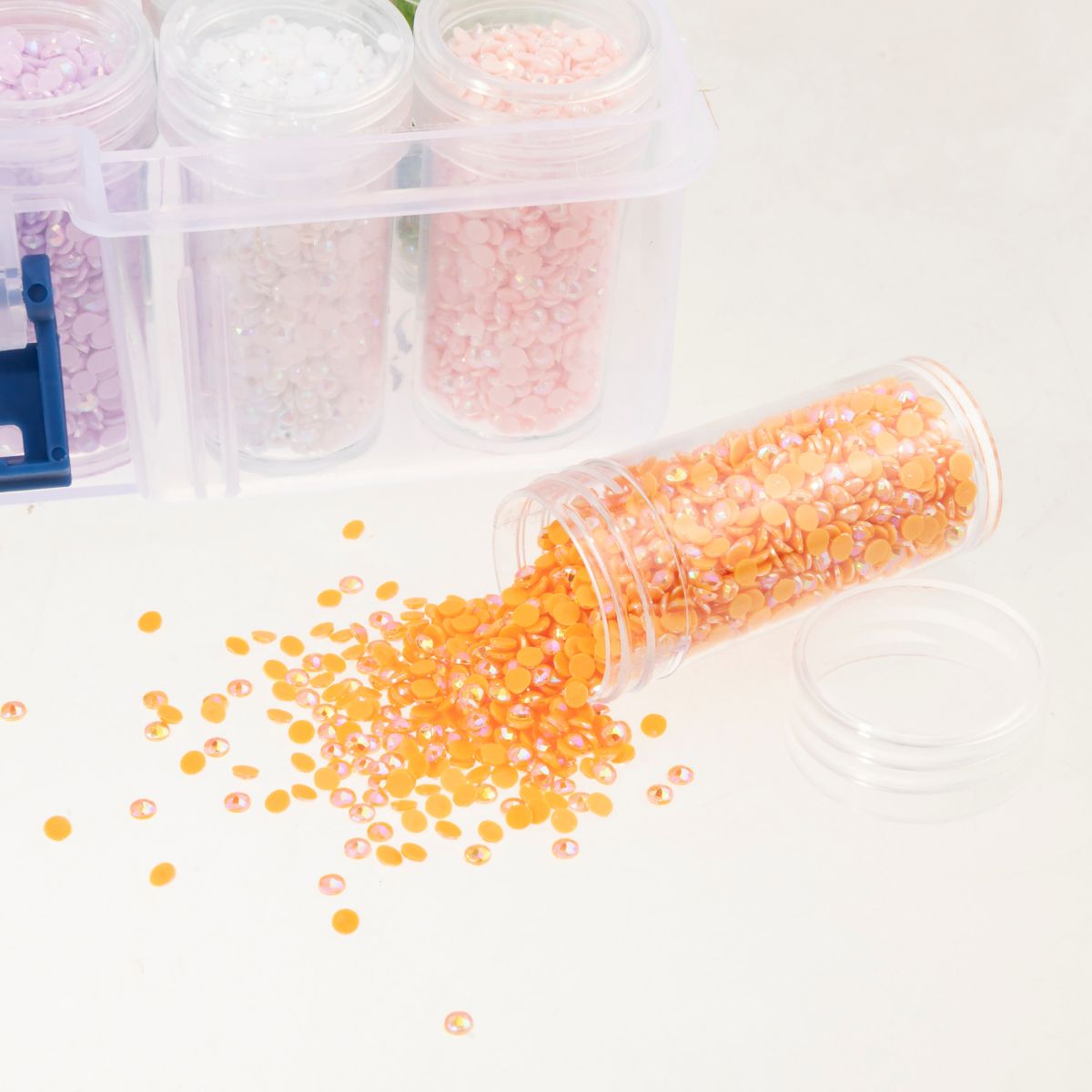 Transparent diamond painting storage box crystals