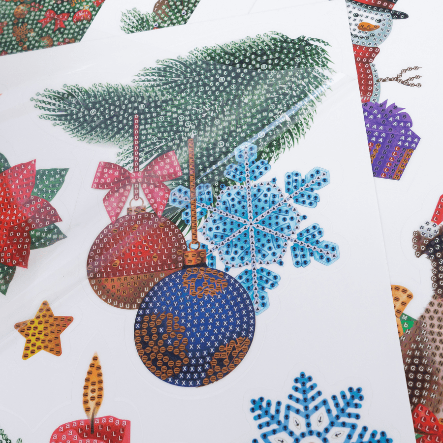 "Christmas" Crystal Art Wall Stickers 8 Sheets