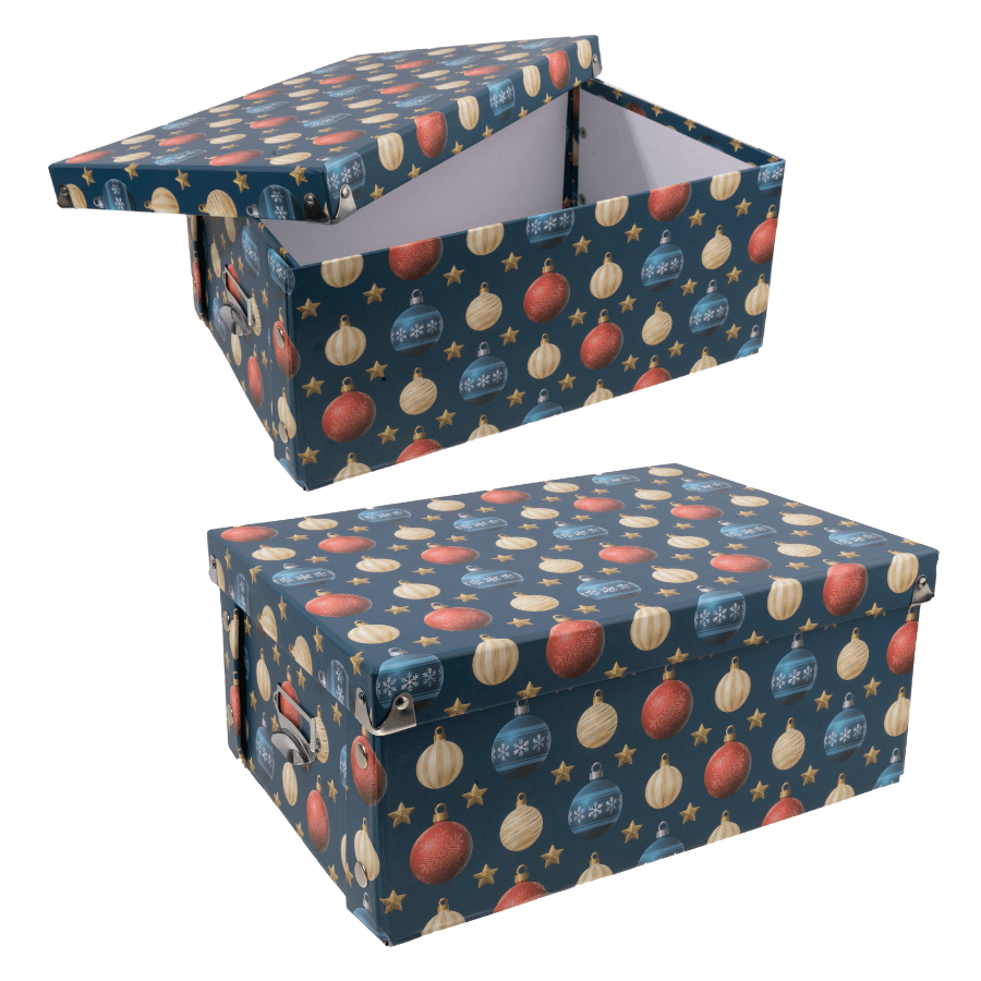 Festive Foldable Storage Boxes 3 x Pieces