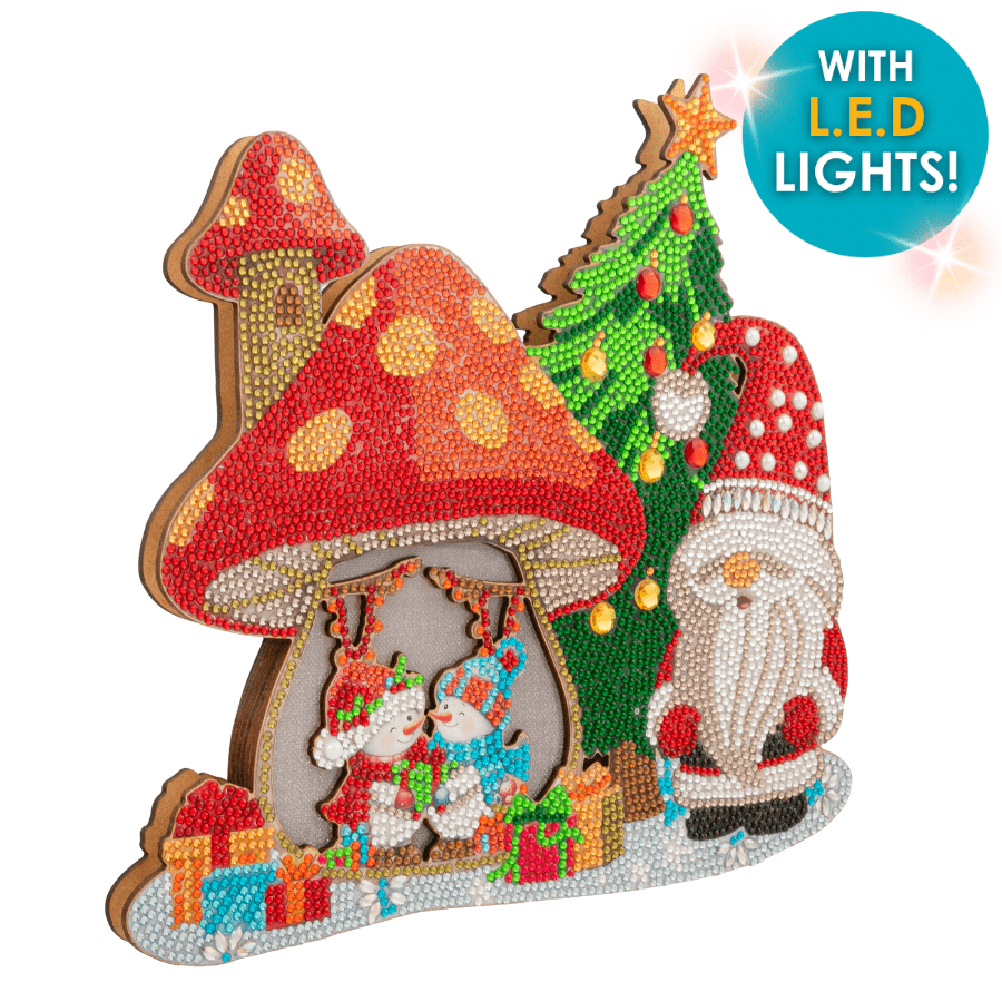 Mushroom House 3D Crystal Art LED Decoration Kit