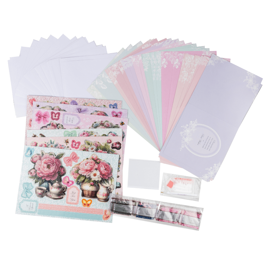 Vintage Summer Collection Card Making Kit x 24 Cards