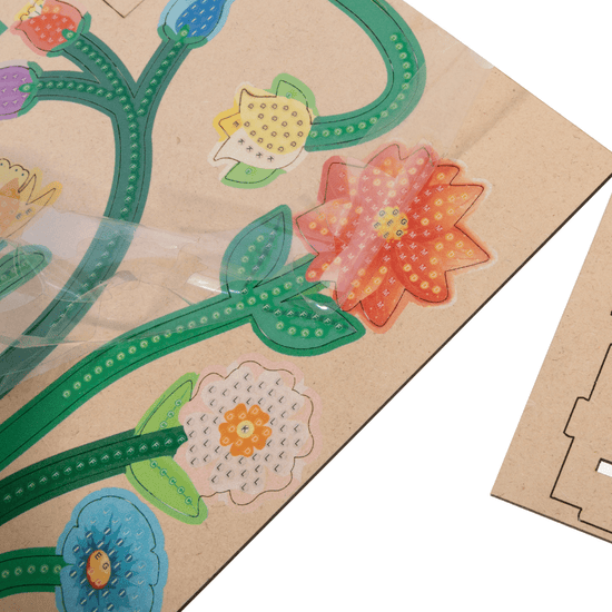 Wildflower Blooms Crystal Art 3D Buildable Kit template