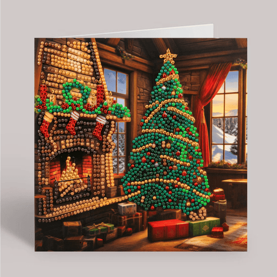 Winter Warmth Crystal Art Card 18x18 complete