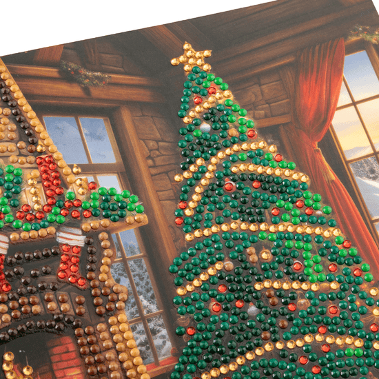 Winter Warmth Crystal Art Card 18x18 gems