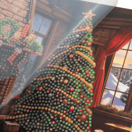 Winter Warmth Crystal Art Card 18x18 template