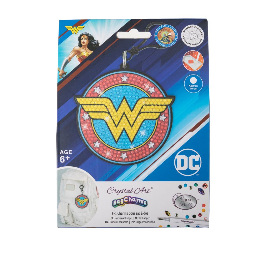 WONDER WOMAN LOGO Translucido 1 Oz Moneda Plata 5$ Cook Islands 2023
