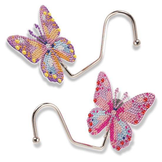 Wondrous Wings Crystal Art Desk Hooks butterflies