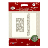 Delicate snowflake decorative paper lantern panel die set