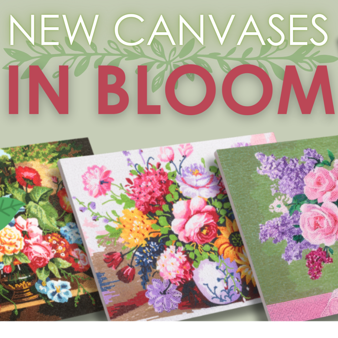 Flower canvas diamond art