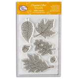 Fallen Leaves crystal art a6 leaves stamps