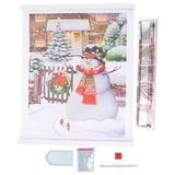 Snowman crystal art scroll kit contents