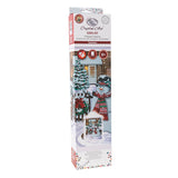 Snowman crystal art scroll kit front packaging